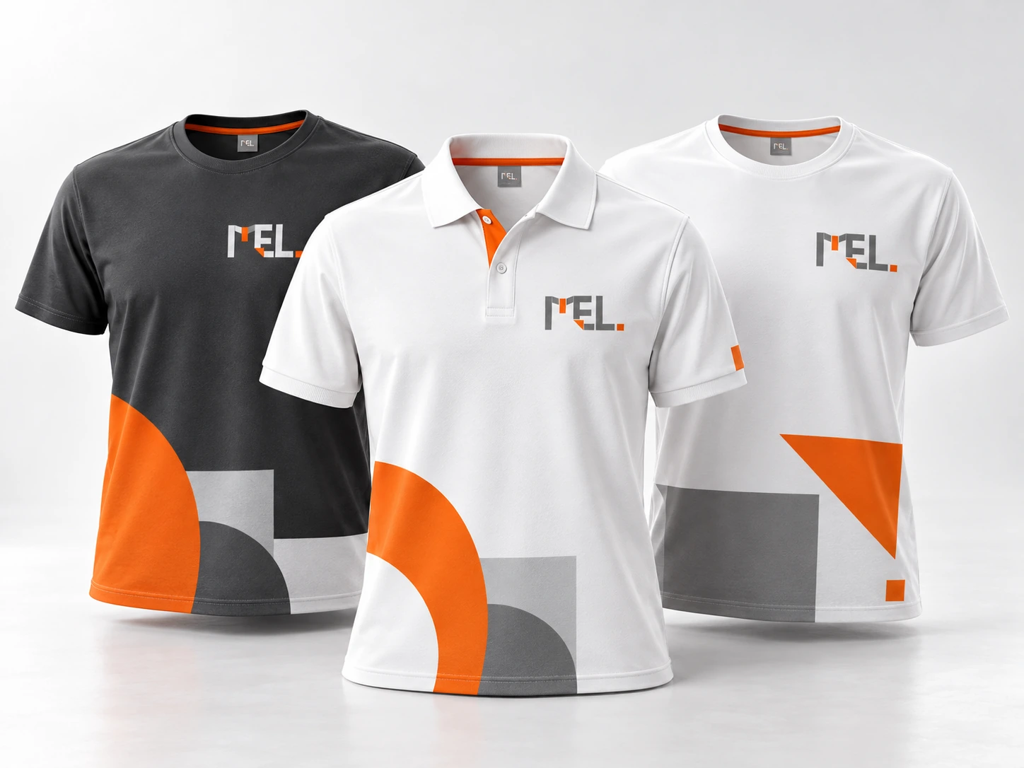 Ejemplo ilustrativo de polos y camisetas