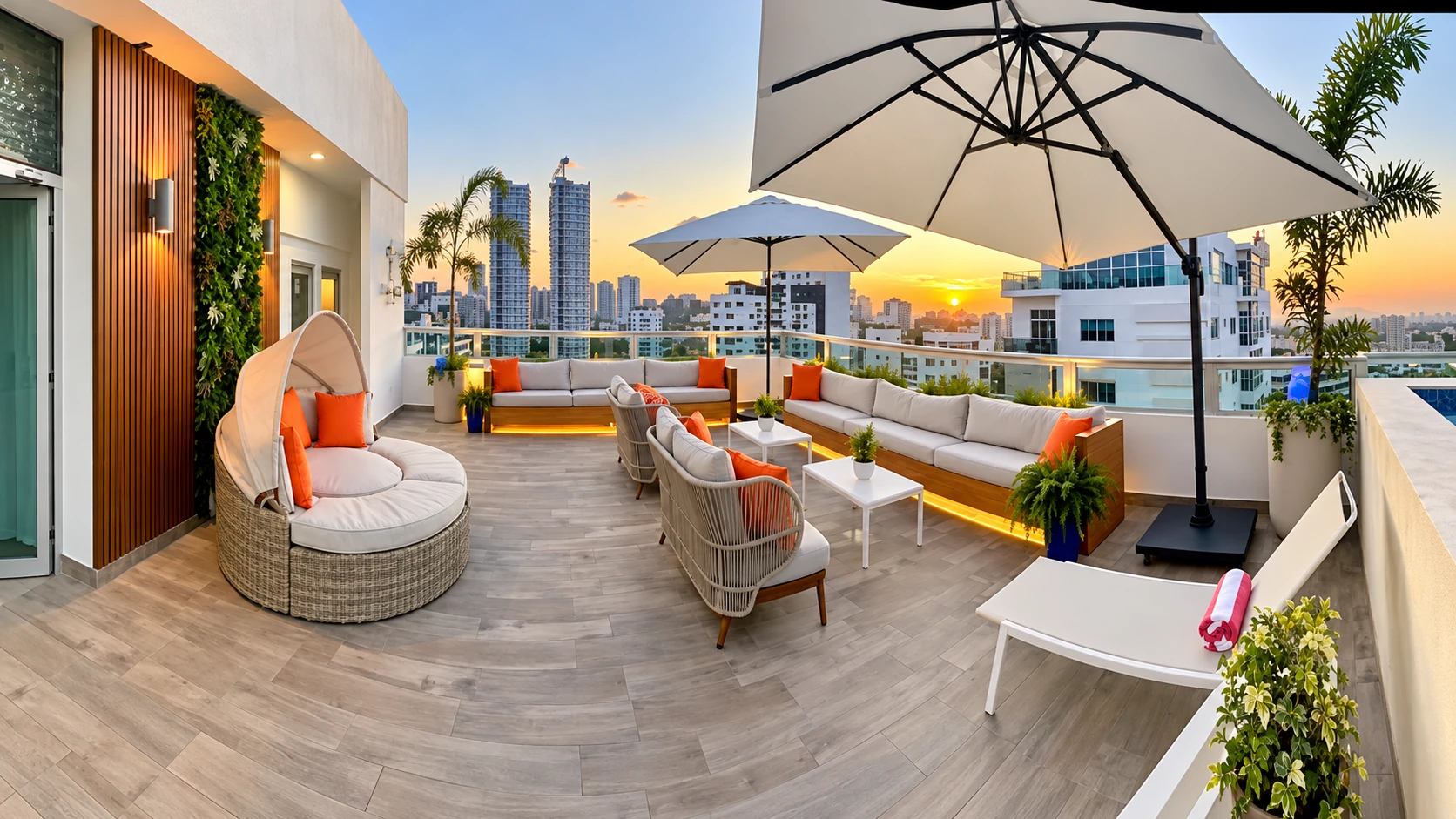 Terraza social en la azotea