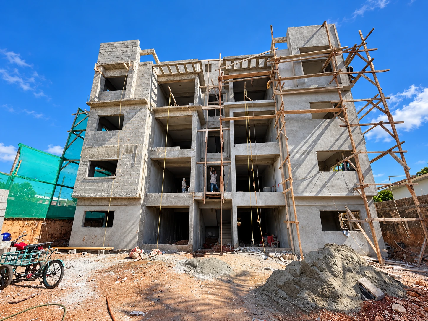 Construcción · Registro del edificio durante la obra