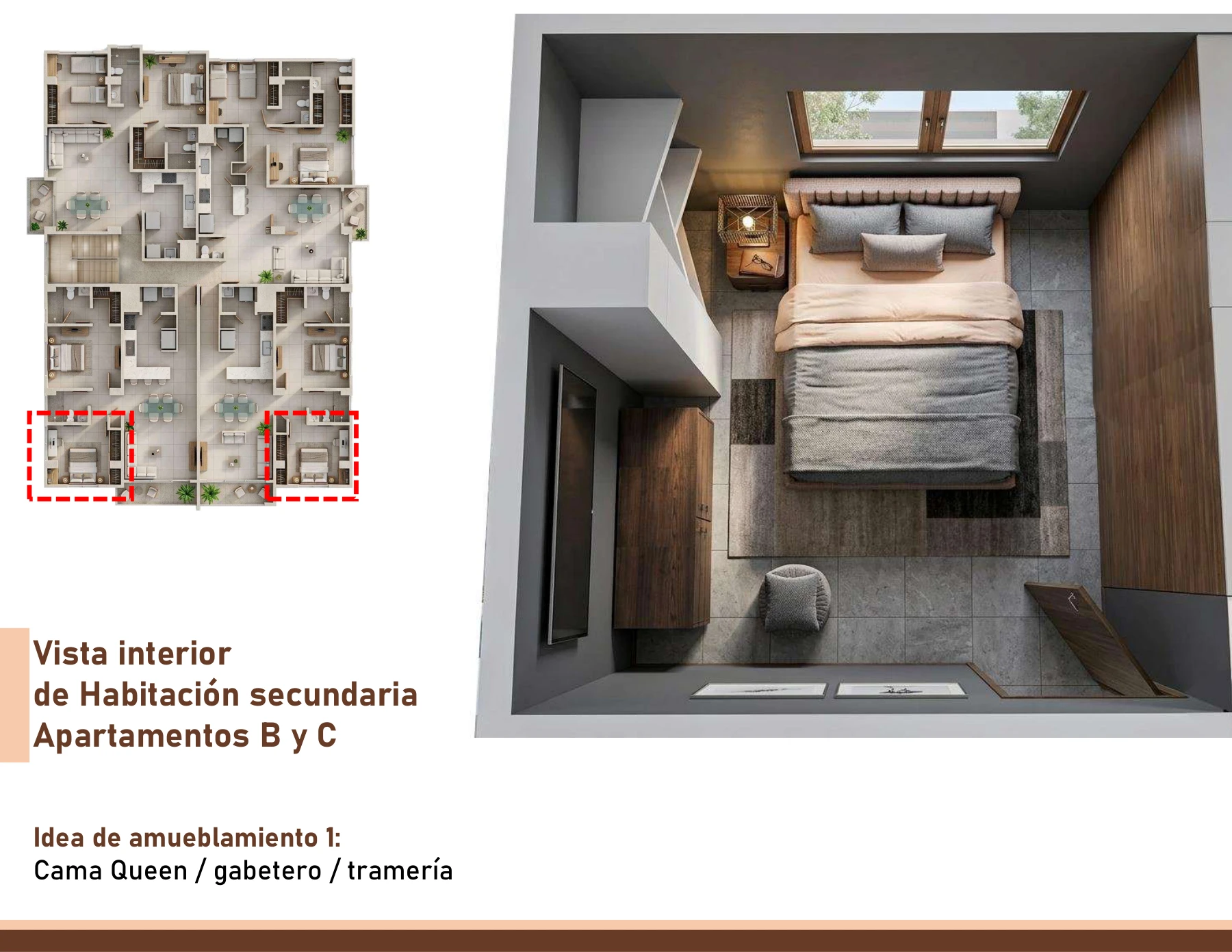 Habitación secundaria · propuesta 1