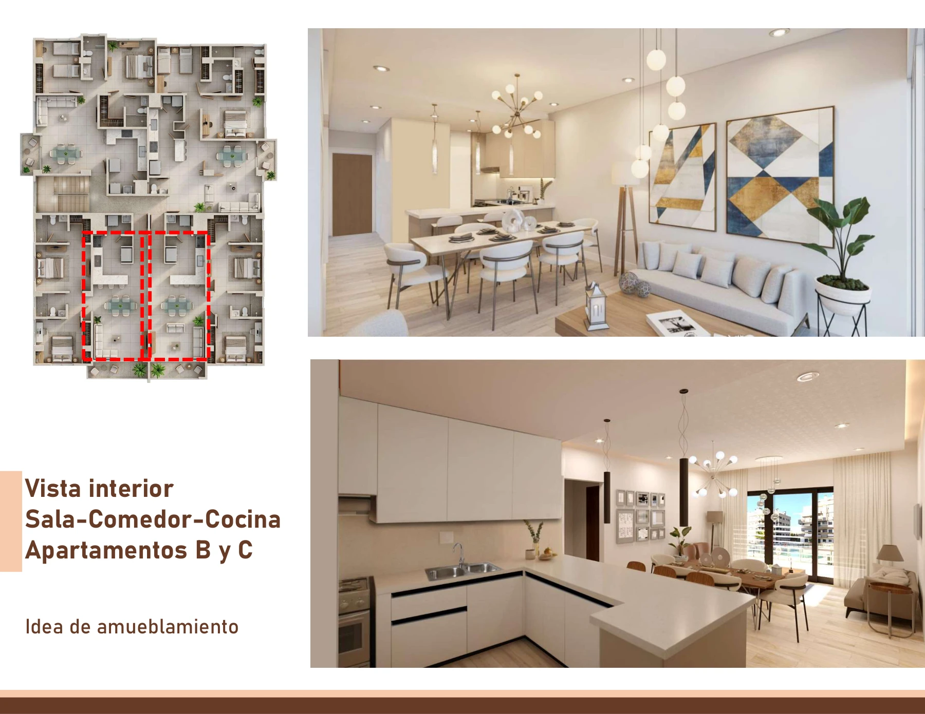 Sala, comedor y cocina · propuesta