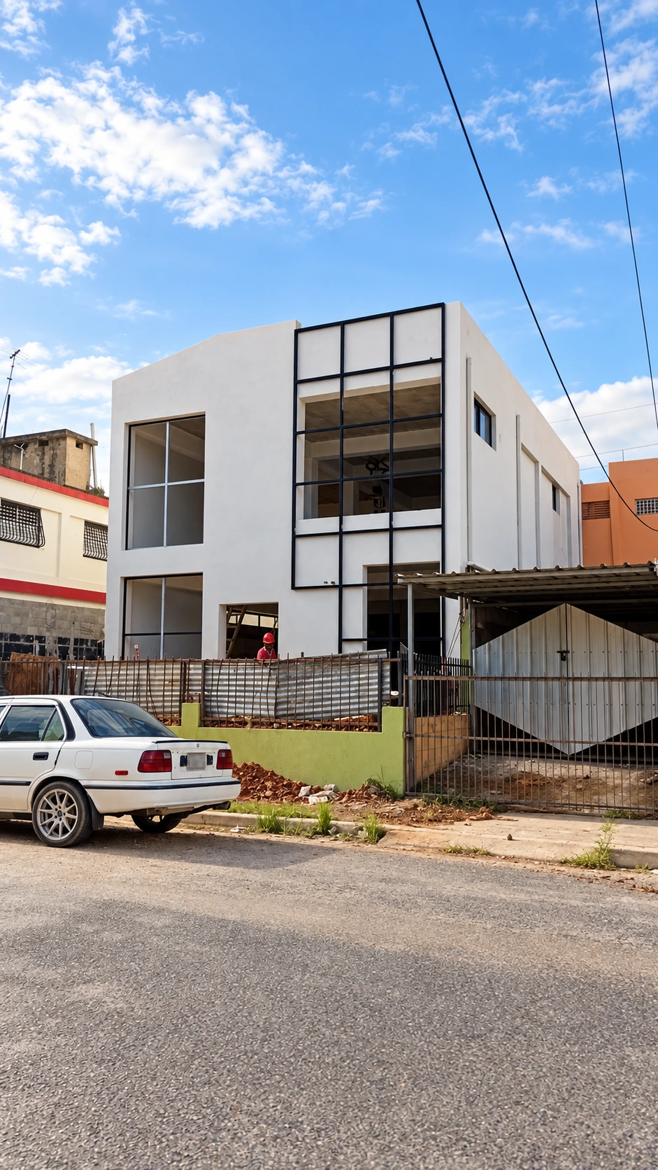 En proceso · Vista del edificio desde la calle