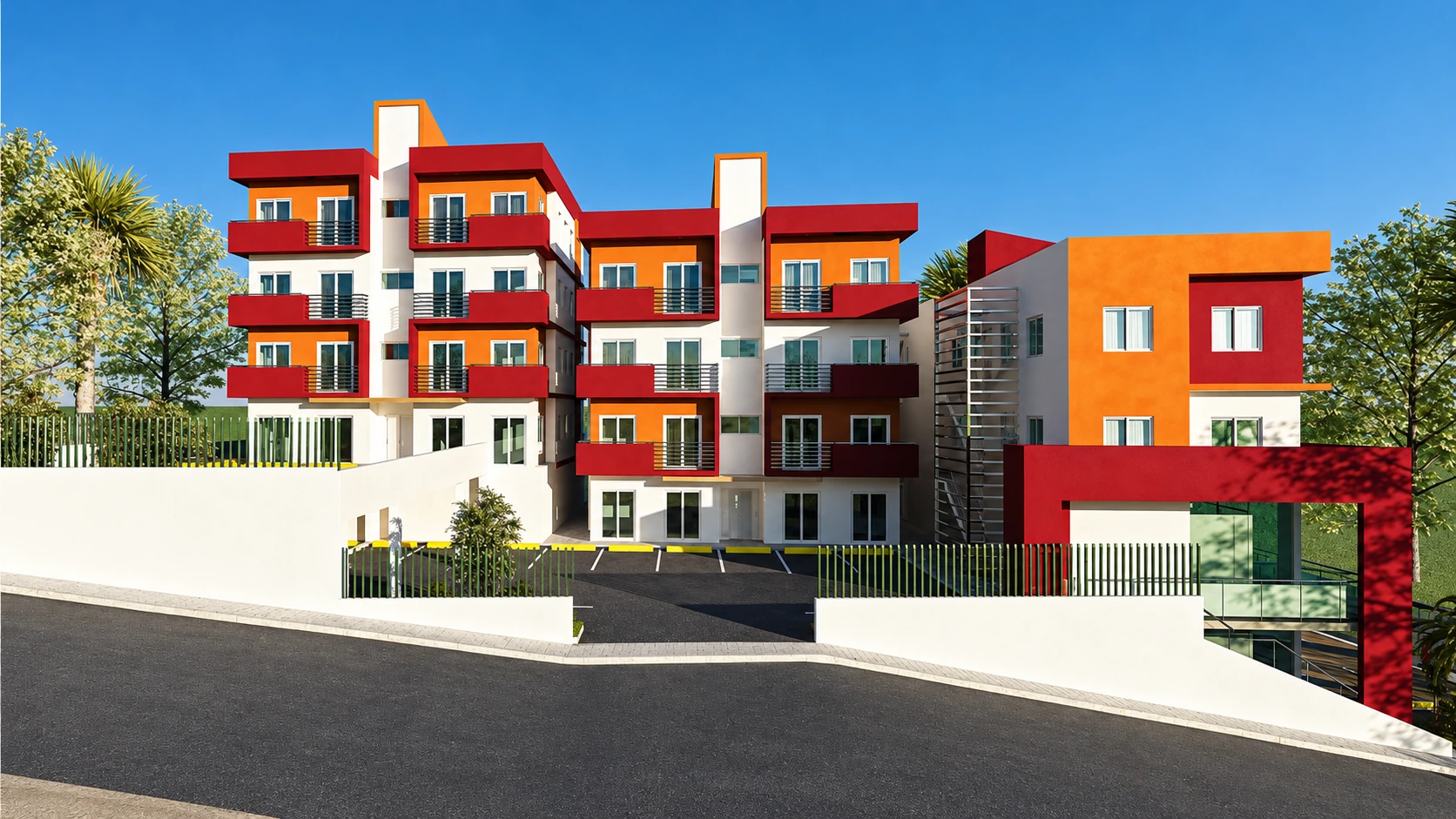 Propuesta · Fachada habitacional y acceso