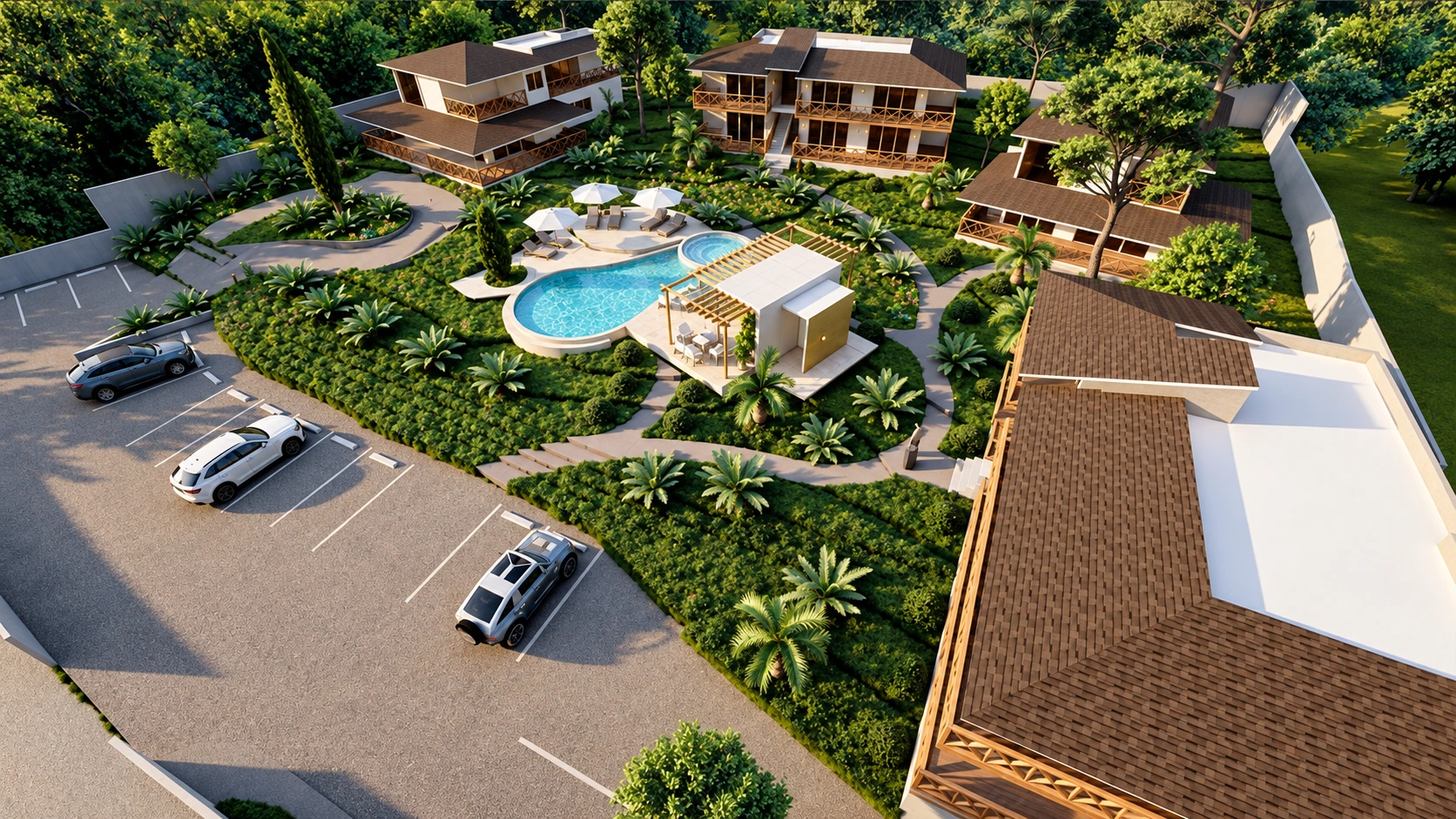 Propuesta del complejo turístico Pablo Village en Villa Altagracia