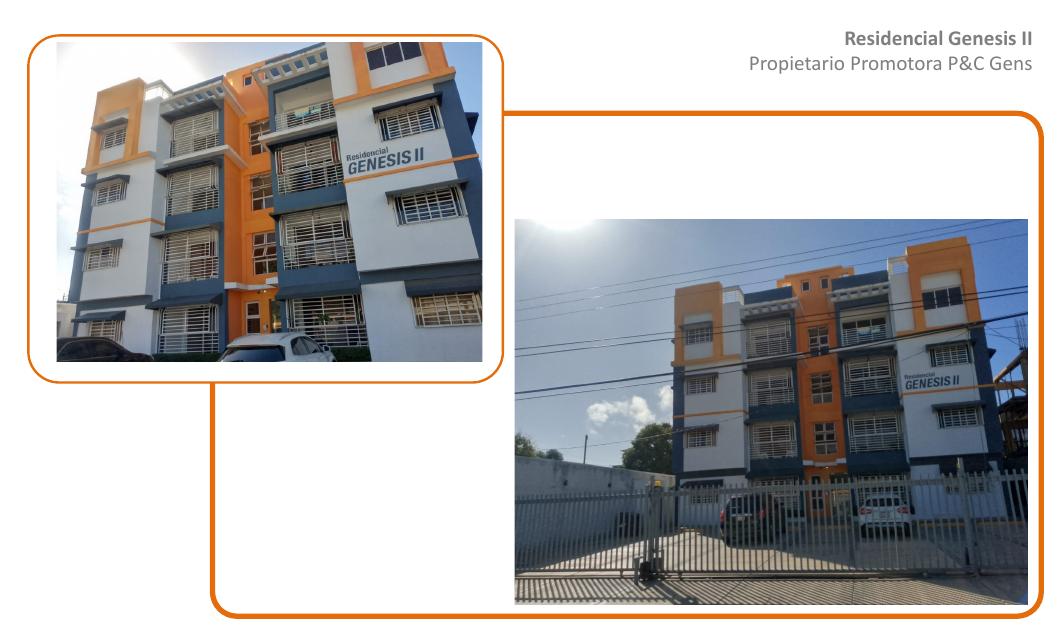 Fachadas del Residencial Génesis II